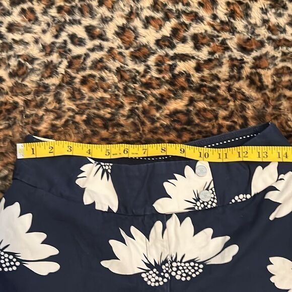 Vintage Y2K Tommy Hilfiger Blue Floral Print Design Cropped Pants - Picture 5 of 12